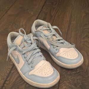 Nike Kids Dunk Sneakers in Light Blue and White